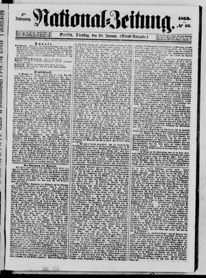 Nationalzeitung vom 20.01.1852