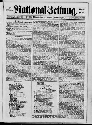 National-Zeitung vom 28.01.1852