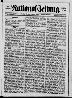 Nationalzeitung vom 30.01.1852