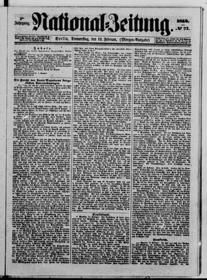 Nationalzeitung vom 12.02.1852