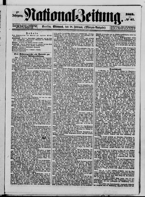 Nationalzeitung vom 18.02.1852
