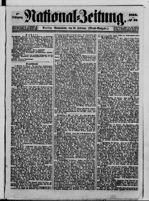 Nationalzeitung on Feb 21, 1852