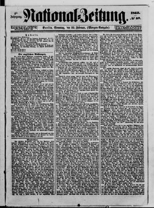 Nationalzeitung vom 22.02.1852