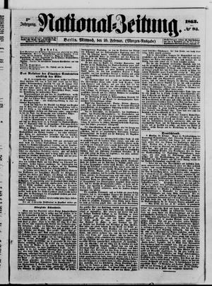 Nationalzeitung vom 25.02.1852