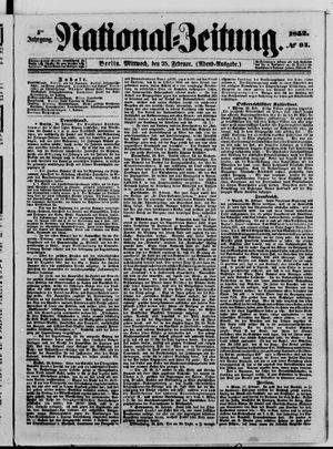 Nationalzeitung vom 25.02.1852
