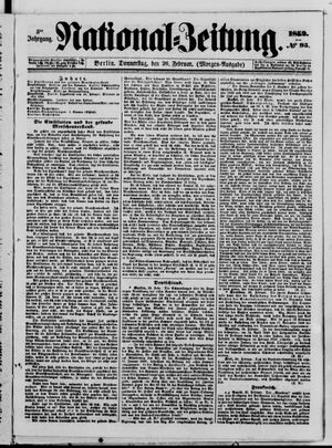 Nationalzeitung vom 26.02.1852