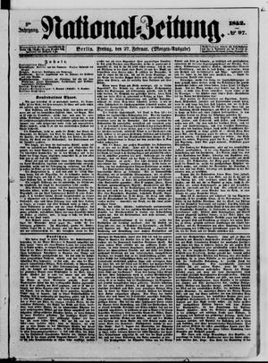 Nationalzeitung vom 27.02.1852