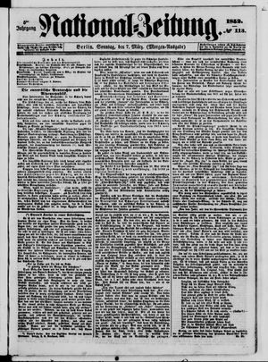 Nationalzeitung vom 07.03.1852