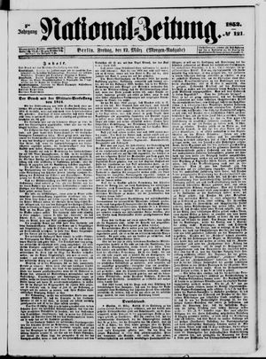 Nationalzeitung vom 12.03.1852
