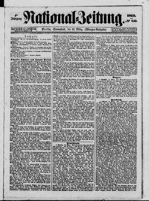 Nationalzeitung vom 13.03.1852