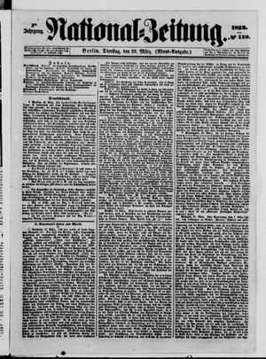 Nationalzeitung vom 23.03.1852