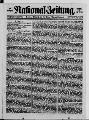 Nationalzeitung vom 24.03.1852