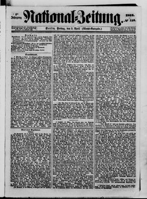 Nationalzeitung on Apr 2, 1852