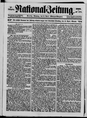 Nationalzeitung vom 11.04.1852