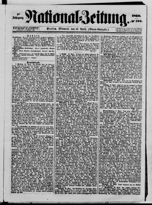 Nationalzeitung vom 21.04.1852