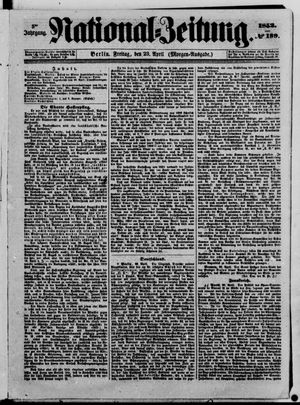 Nationalzeitung vom 23.04.1852