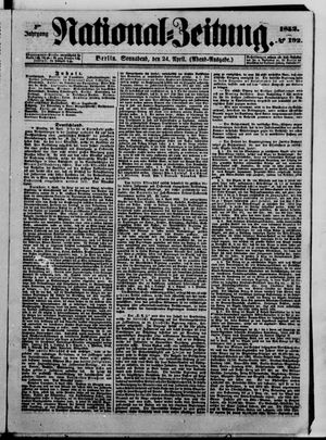 Nationalzeitung vom 24.04.1852
