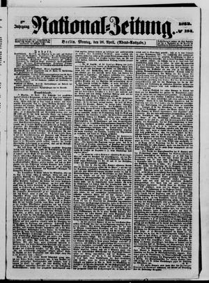 Nationalzeitung on Apr 26, 1852
