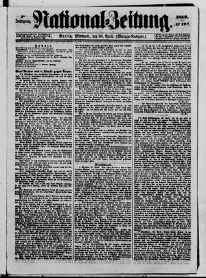 National-Zeitung vom 28.04.1852