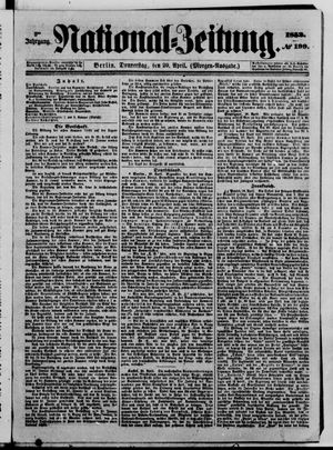 Nationalzeitung vom 29.04.1852