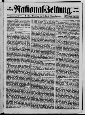 Nationalzeitung vom 29.04.1852
