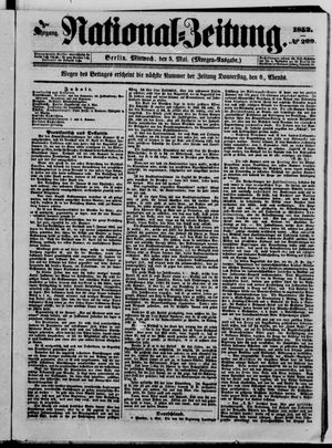 Nationalzeitung vom 05.05.1852