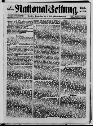 Nationalzeitung vom 06.05.1852