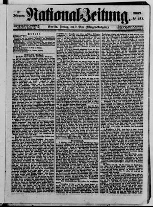 Nationalzeitung vom 07.05.1852
