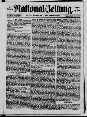Nationalzeitung vom 12.05.1852