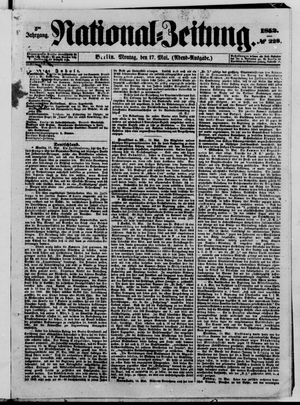 Nationalzeitung vom 17.05.1852