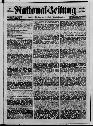 Nationalzeitung vom 18.05.1852