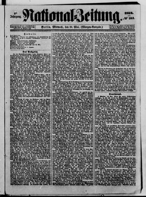 National-Zeitung vom 19.05.1852