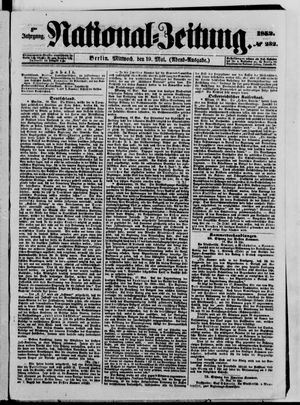 National-Zeitung vom 19.05.1852