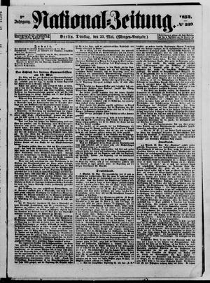 Nationalzeitung vom 25.05.1852