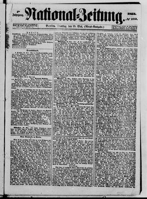 Nationalzeitung vom 25.05.1852