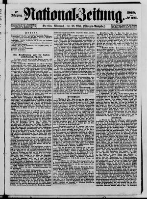 Nationalzeitung vom 26.05.1852
