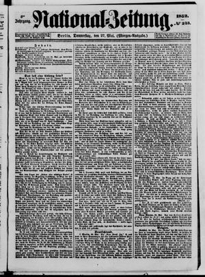 Nationalzeitung on May 27, 1852