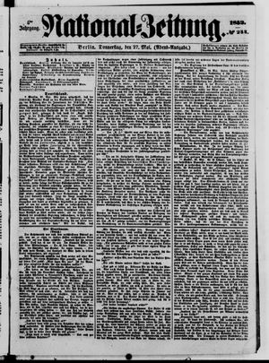 Nationalzeitung on May 27, 1852