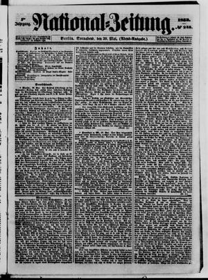Nationalzeitung vom 29.05.1852