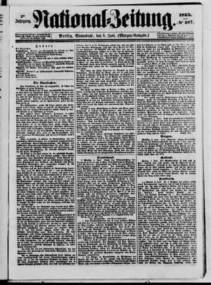 Nationalzeitung vom 05.06.1852