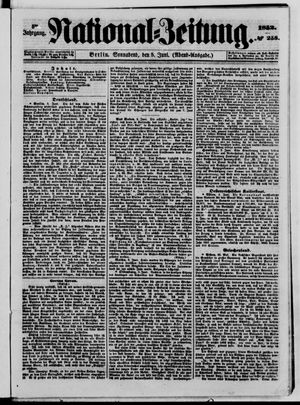 Nationalzeitung vom 05.06.1852