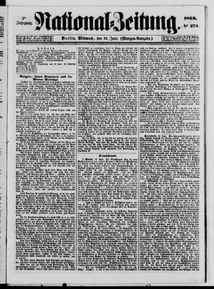 Nationalzeitung vom 16.06.1852