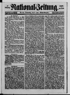 National-Zeitung vom 17.06.1852