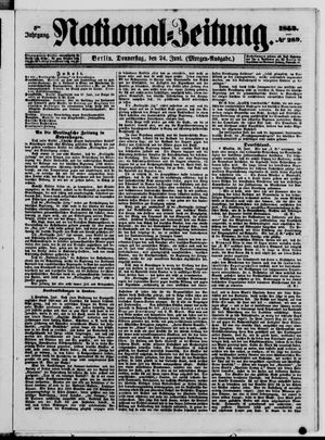 Nationalzeitung vom 24.06.1852