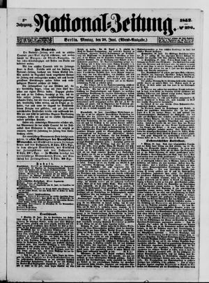 Nationalzeitung vom 28.06.1852