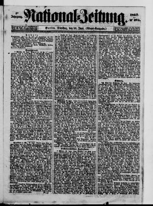 Nationalzeitung vom 29.06.1852