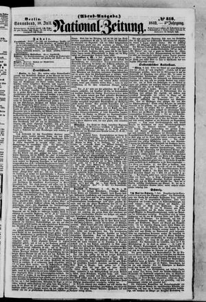 Nationalzeitung on Jul 10, 1852