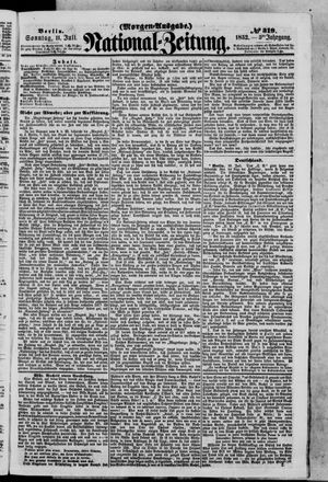 Nationalzeitung vom 11.07.1852