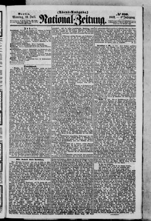 Nationalzeitung vom 12.07.1852