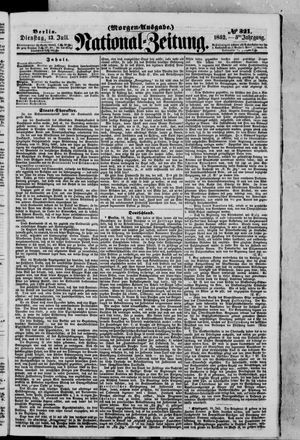 Nationalzeitung vom 13.07.1852